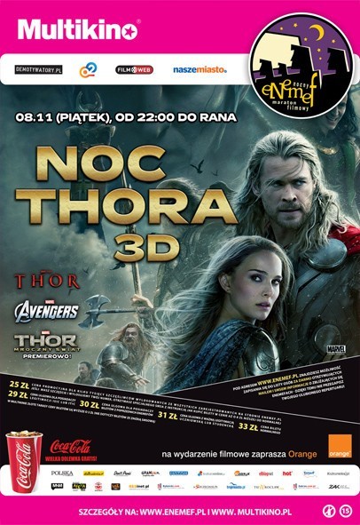 ENEMEF Poznań: Wygraj bilety na Noc Thora 3D