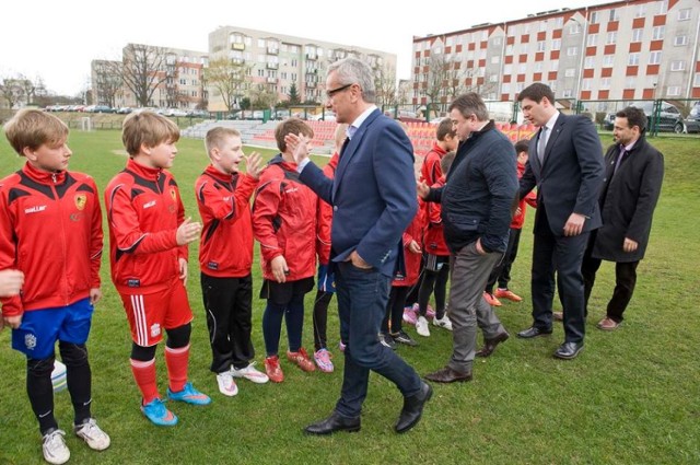 Andrzej Biernat, minister sportu z wizytą w Białej Podlaskiej