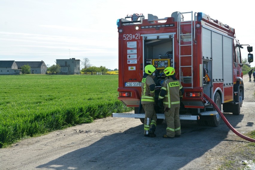 Do dużego pożaru doszło w piątek (22 maja) w miejscowości...