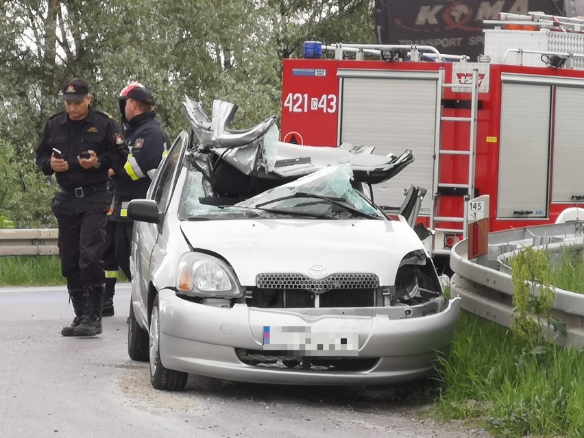 Tragiczny wypadek na drodze krajowej nr 91 w Chełmnie....