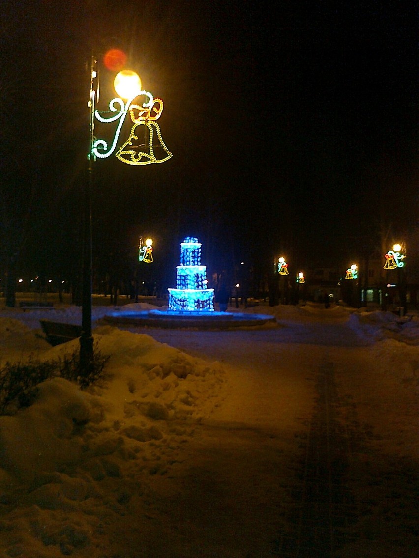 Świąteczne iluminacje w Kraśniku.
