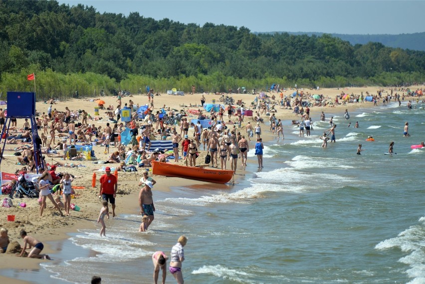 Plaża w Gdańsku Brzeźnie 9.07.2014 r.