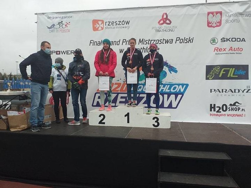 Zawodnicy z Głogowa na mistrzostwach Polski w aquathlonie