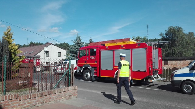 Pożar budynku mieszkalnego przy ulicy Wieleńskiej w Sierakowie (6.09.2019).