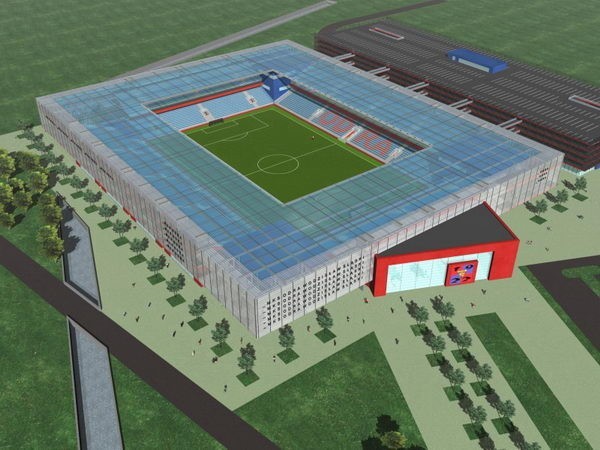 Stadion Odry Wodzisław [WIZUALIZACJE]. Zobacz dwa autorskie projekty stadionu!