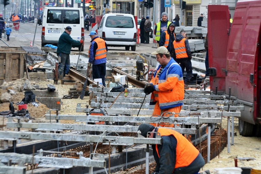 Przebudowa centrum Katowic - remont placu Wolności