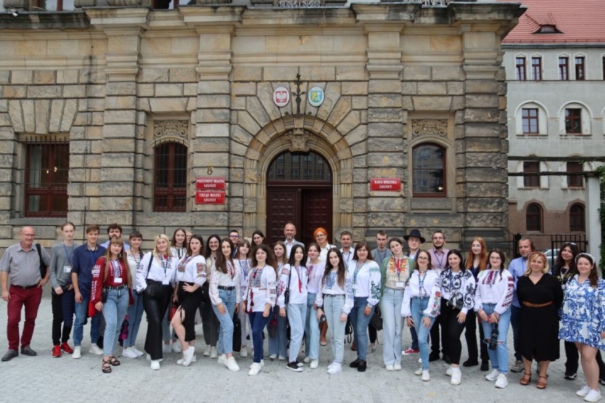 Grupa studentów z Drohobycza przyjechała z wizytą do Legnicy, zdjęcia