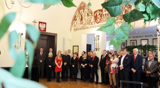 Noworoczne spotkanie w ratuszu pełniącego funkcję Prezydenta Miasta Inowrocławia Wojciecha Piniewskiego przedstawicielami środowiska kulturalnego, sportowego, opieki zdrowotnej i pomocy społecznej miasta