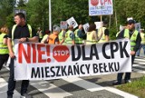 Mieszkańcy Palowic, Bełku, protestowali przeciwko CPK i blokowali Wiślankę. CPK odpowiada: walczymy z wykluczeniem komunikacyjnym 