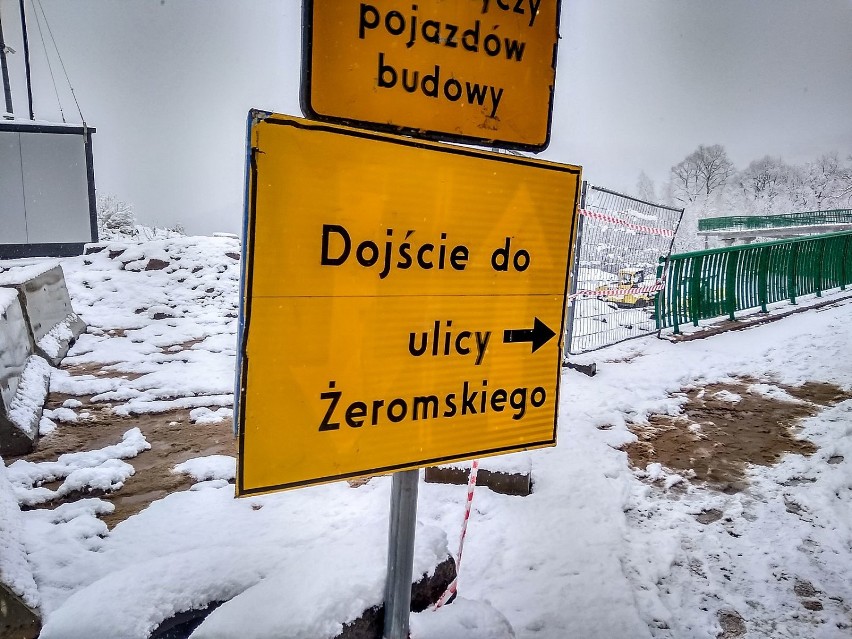 Obwodnica Wałbrzycha. Nie przejdziecie przez Żeromskiego. Ruch pieszych tylko kładką przy ul. Oczki (ZDJĘCIA)