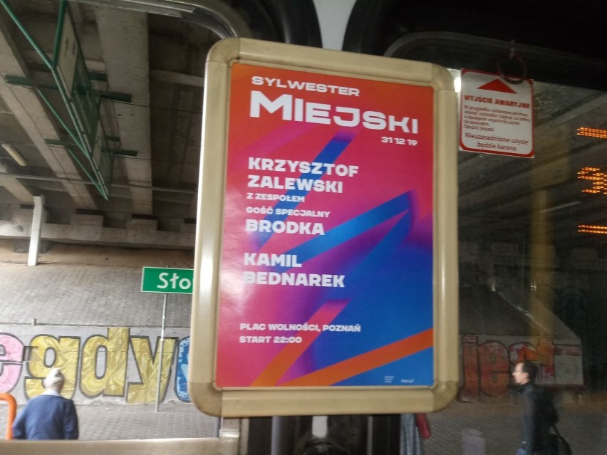 Na plakatach promujących Sylwestra Miejskiego w Poznaniu...