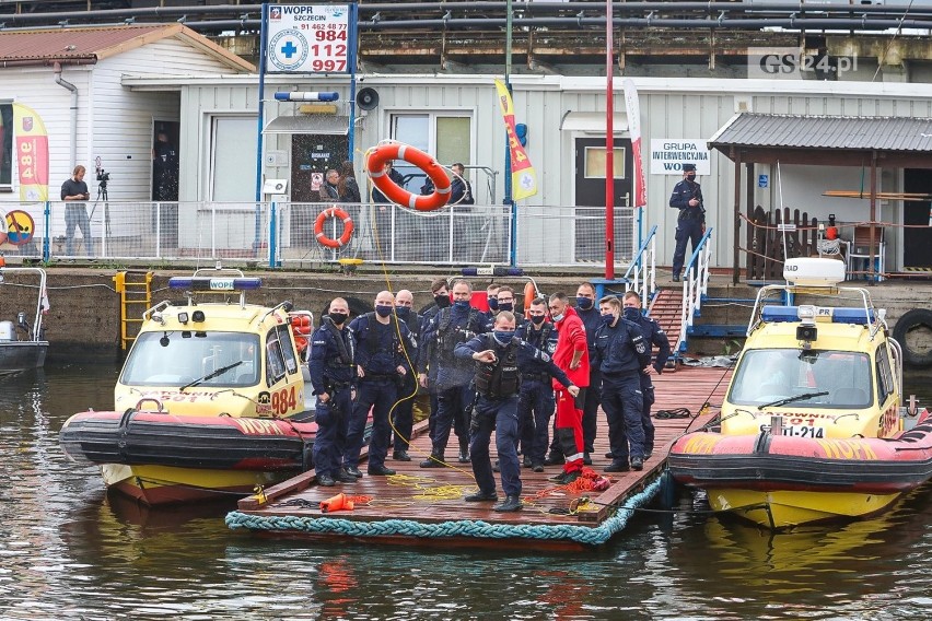 Szkolenie policjantów i ratowników wodnych w Szczecinie