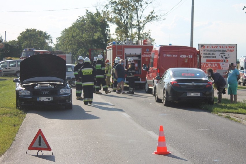 Zderzenie dwóch aut w Elżbietkowie. Jedna osoba trafiła do szpitala [ZDJĘCIA]                             