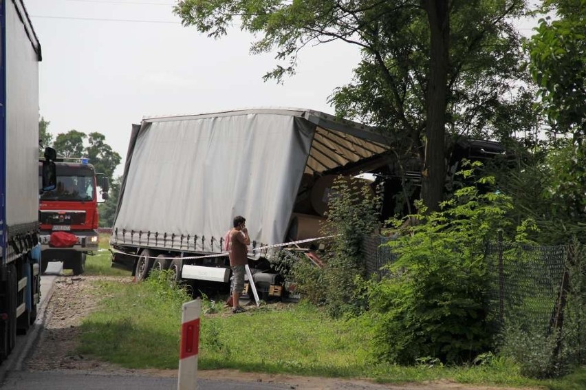 Wypadek tirów pod Wągrowcem