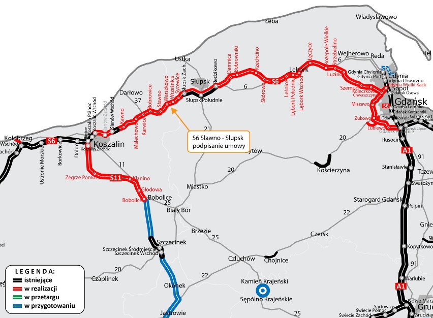 Umowa podpisana. S6 w całości to 300 km i połączy ona Gdańsk...