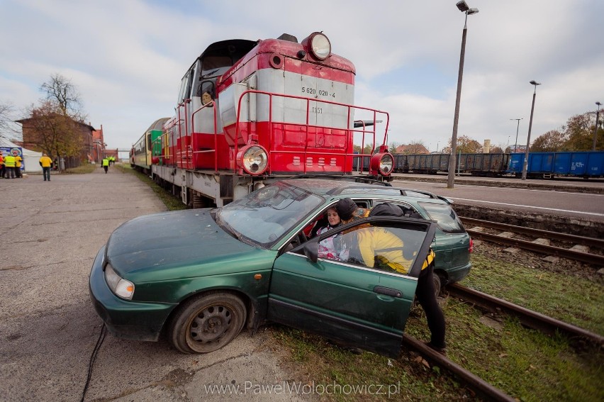 Ćwiczenia ratownicze w Kwidzynie. Pozorowana katastrofa kolejowa na stacji [ZDJĘCIA CZ. 2]