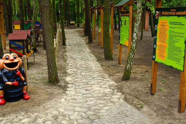 Park olbrzymich owadów nad zalewem Piaski - Szczygliczka