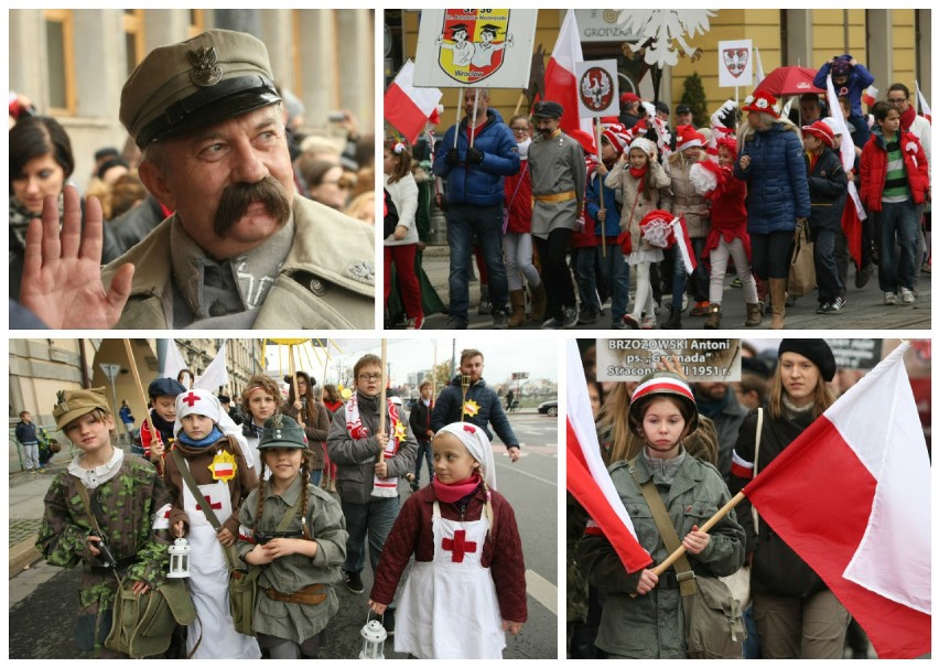 11 listopada we Wrocławiu - Radosna Parada i uroczystości w Rynku (ZDJĘCIA)