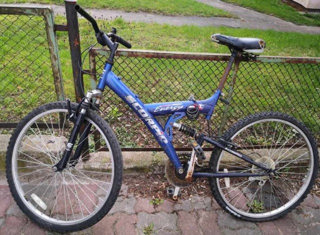 Rower został znaleziony 26 kwietnia przy ulicy Krasickiego w Świeciu