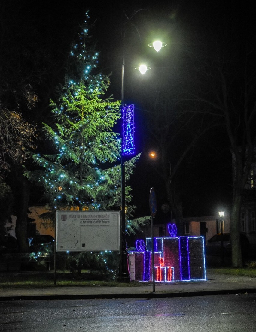 Ostroróg. Miasto rozświetliły świąteczne iluminacje [ZDJĘCIA]