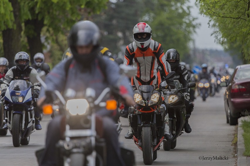 Parada motocykli z okazji święta 3 maja