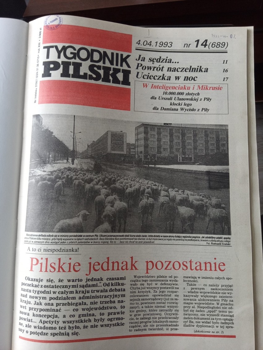 Grypa, narkotyki, łańcuszek szczęścia i Nyska. Tygodnik Pilski, 1993 rok