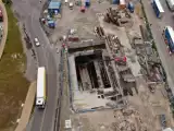 Trwa budowa tunelu w Świnoujściu. Zobacz wyjątkowe zdjęcia z lotu ptaka z wysp Uznam i Wolin [WIDEO z placu budowy]