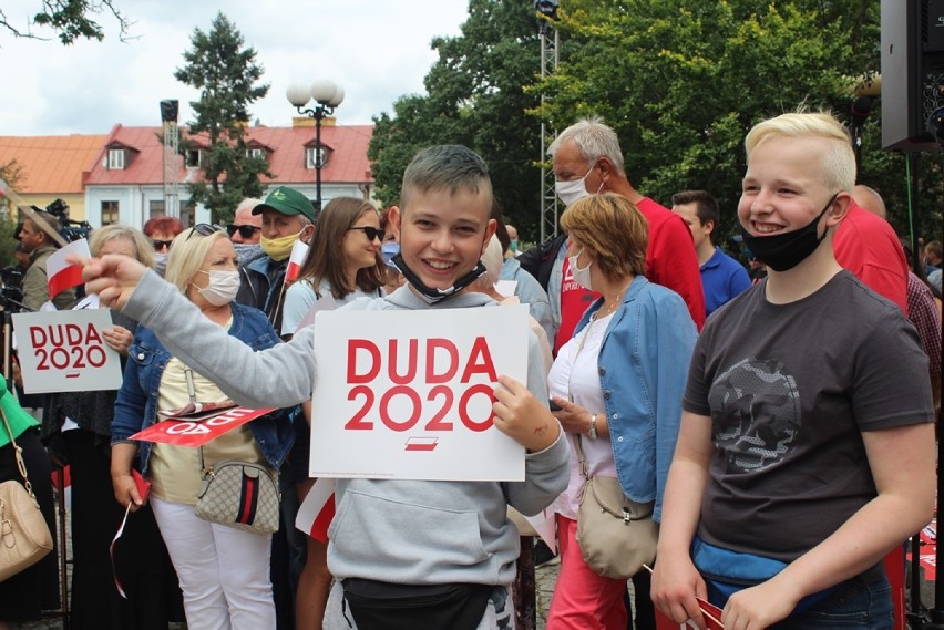Tak mieszkańcy Białej Podlaskiej powitali Andrzeja Dudę. Zobacz zdjęcia