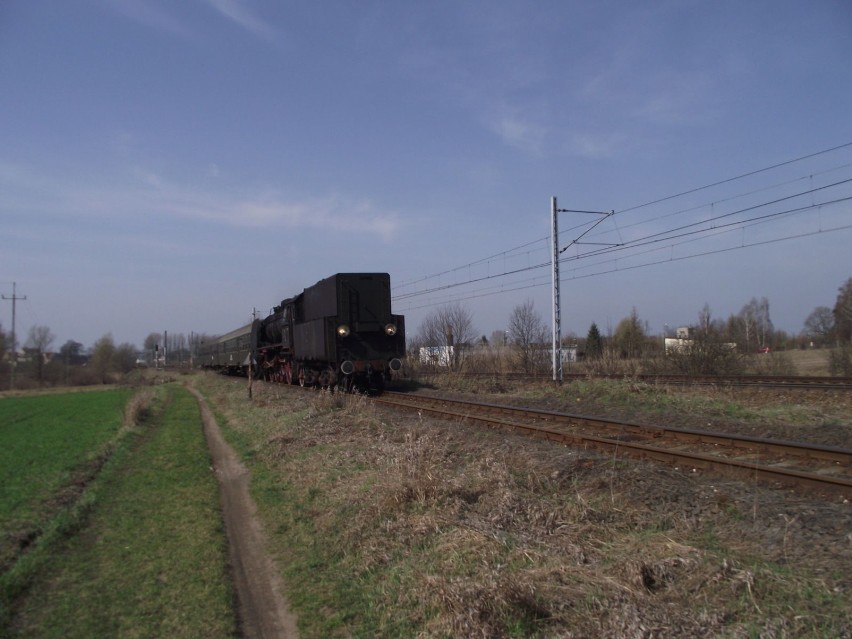 Pociąg z parowozowni w Wolsztynie