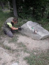 Wstyd! Nawet Karkonoski Park Narodowy nie jest wolny od "graffiti". Trwa usuwanie napisów [ZDJĘCIA]