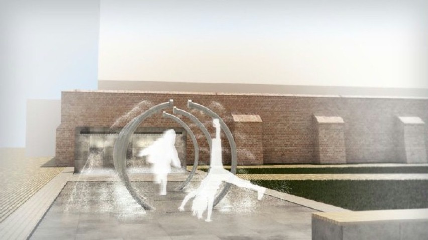 Wizualizacje fontanny, która ma stanąć na Placu Heweliusza
