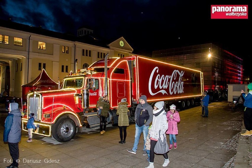 Ciężarówka Coca-Coli na Starej Kopalni