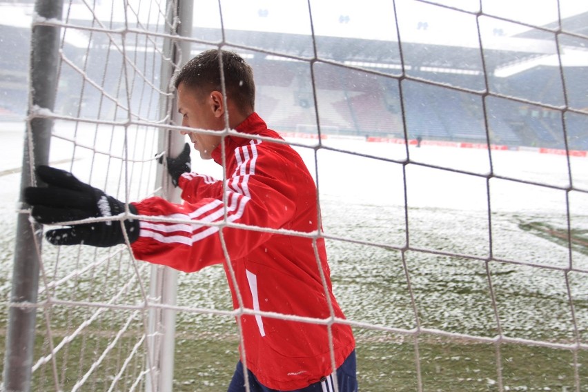 Wisła Kraków - Standard Liege: trening &quot;Białej Gwiazdy&quot; [ZDJĘCIA]