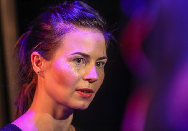 Magdalena Kumorek w tytułowej roli w „Kumernis, czyli o tym, jak Świętej Panience broda rosła” w Teatrze Muzycznym w Gdyni