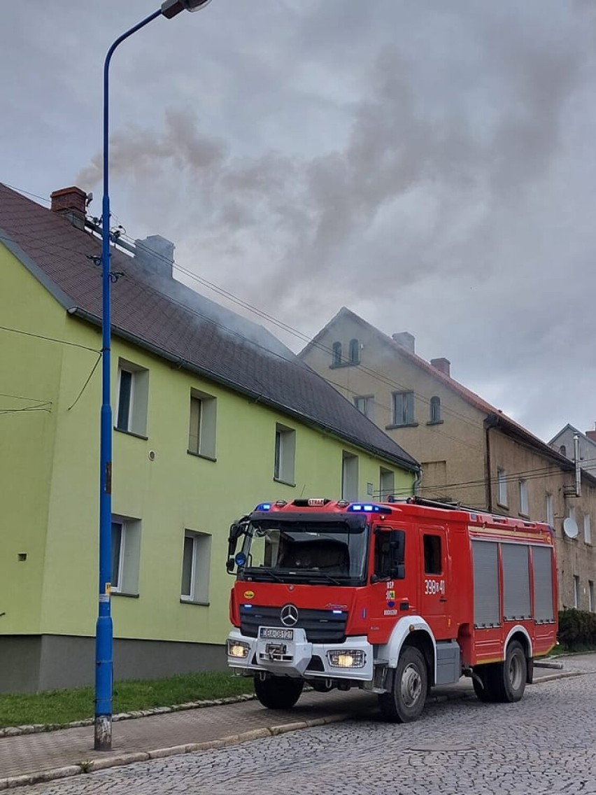 Lanca kominowa jest na wyposażeniu strażaków z OSP Boguszów...