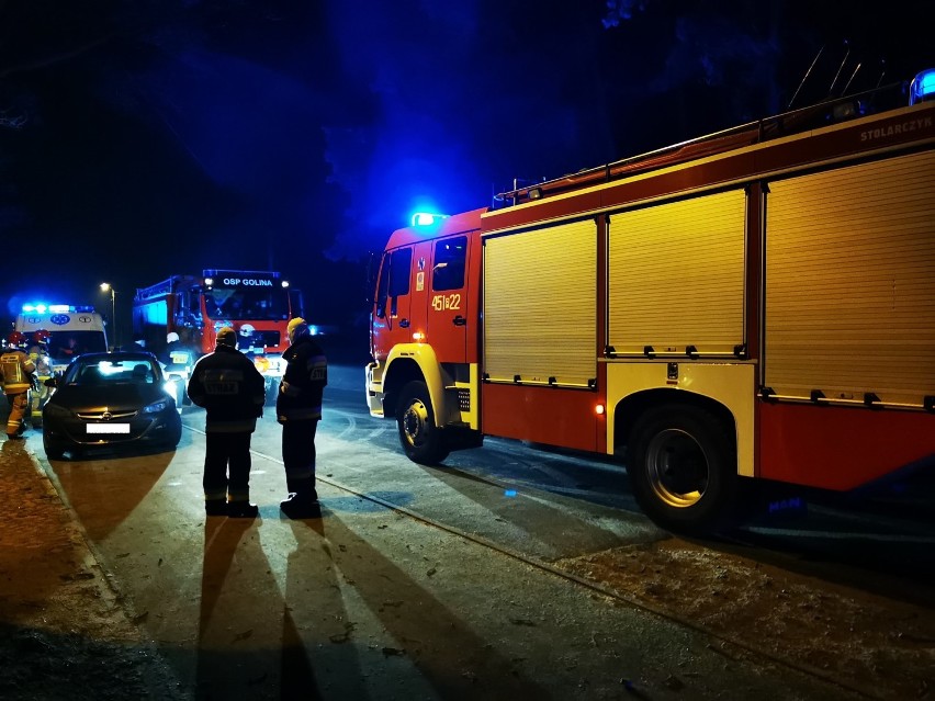 W akcji poszukiwawczej 27-latka z gminy Jarocin wzięli udział również strażacy z Dobrzycy