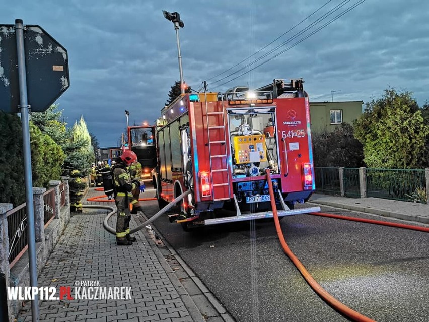 Pożar przy ulicy Rożka w Wolsztynie