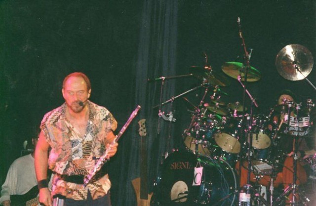 Ian Anderson na koncercie Jethro Tull w Bayereuth 25.10.1995 r.