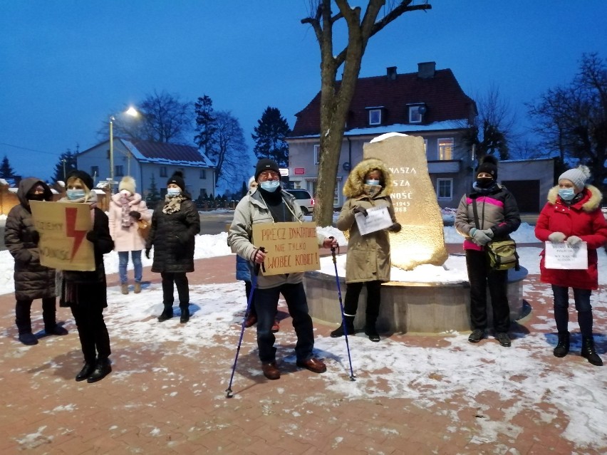 Pierwszy protest w Przechlewie