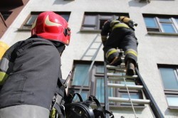 Strażacy w szpitalu wojewódzkim w Tychach. Ćwiczenia