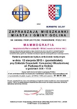 Mammografia w Golinie. Przyjdź na bezpłatne badania