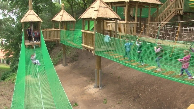 Park linowy - nowa atrakcja płockiego zoo [FOTO]