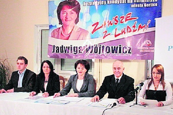 Podczas konferencji Jadwiga Wójtowicz  przedstawiła swoje plany