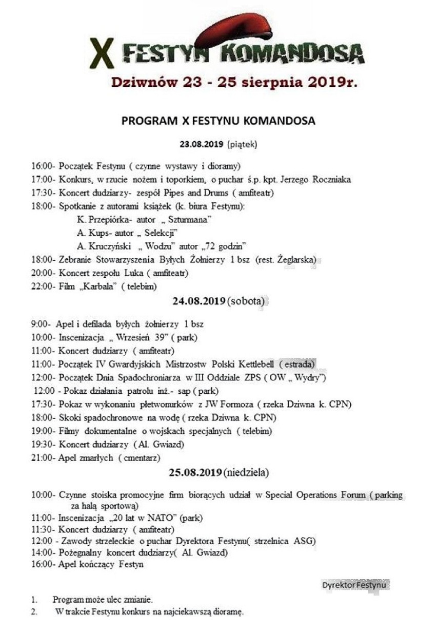 Dziwnów: Festyn Komandosa i I Forum Wojsk Specjalnych w najbliższy weekend 23-25 sierpnia