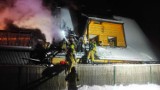 Nocny pożar w Zakopanem. W ogniu stanął drewniany budynek mieszkalny 