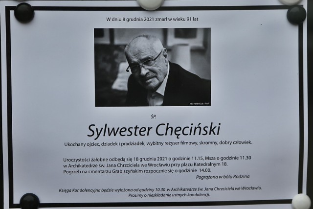 Pogrzeb Sylwestra Chęcińskiego na Cmentarzu Grabiszyńskim we Wrocławiu