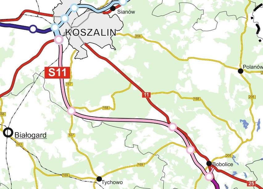 Więcej pieniędzy na budowę drogi S11 Koszalin – Bobolice