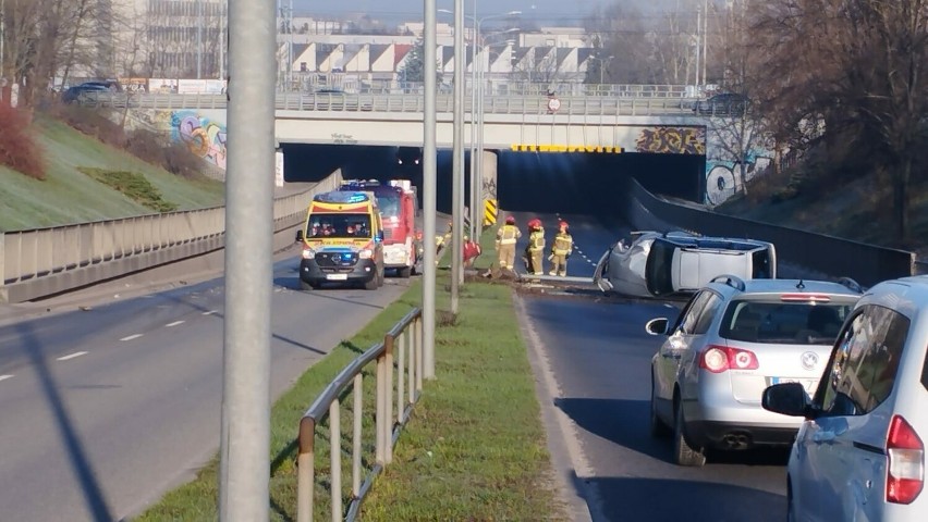 Jedna osoba została ranna w wypadku w Radomiu.