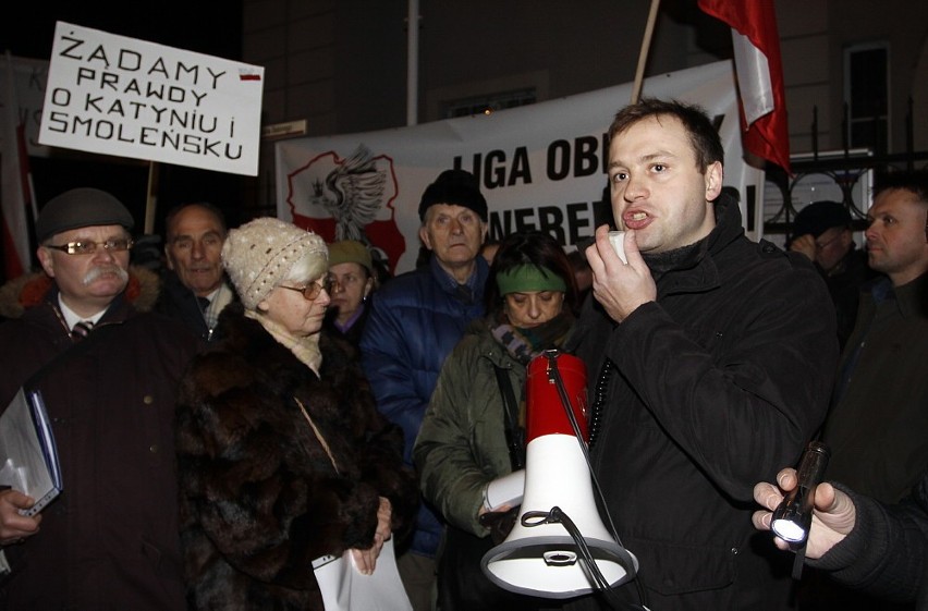 Protest pod Konsulatem Generalnym Federacji Rosyjskiej w Gdańsku