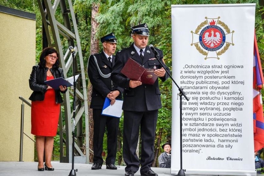 W parku miejskim w Chełmku zagrały orkiestry dęte z całej Małopolski